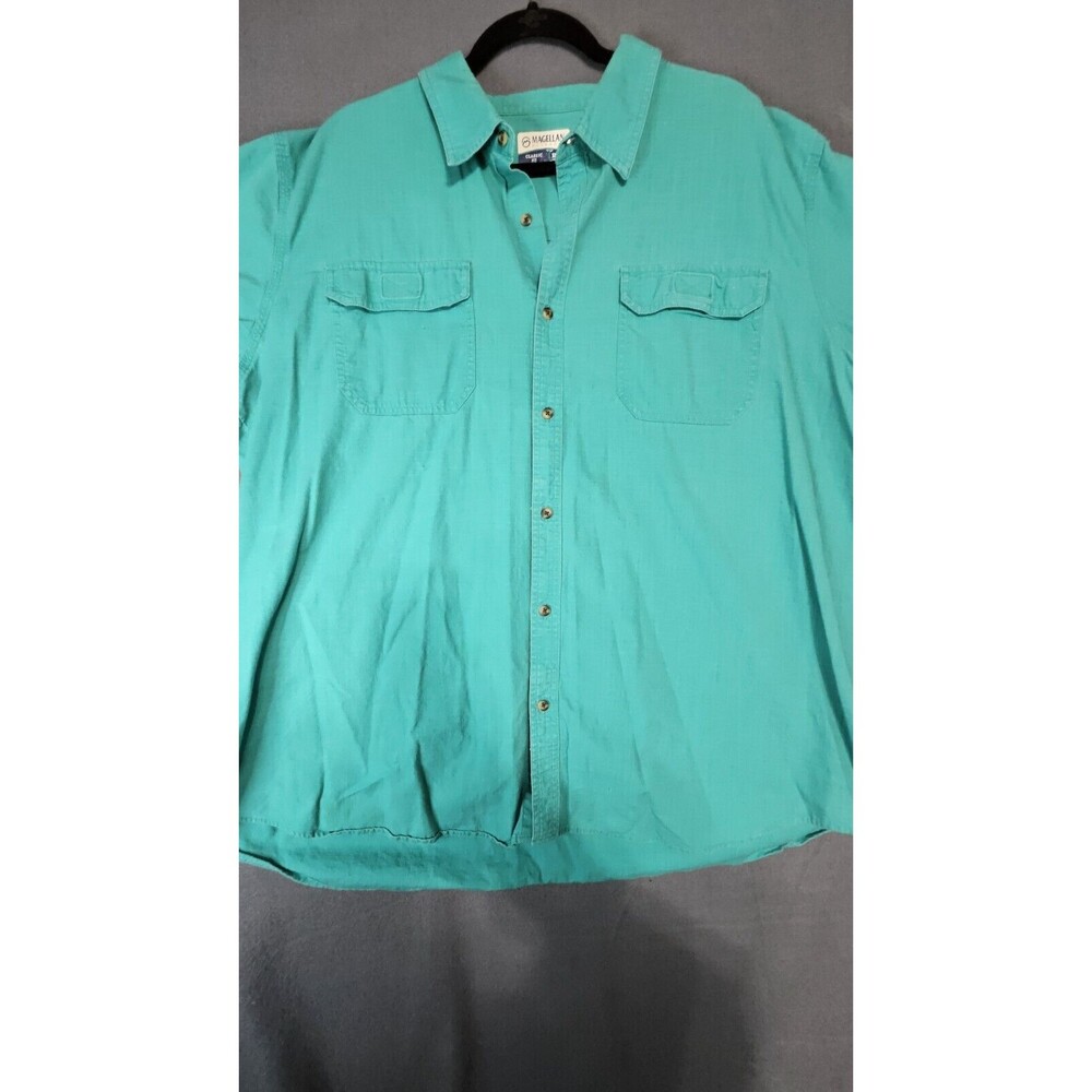 Magellan Classic Fit Mens 3XL Button Up Short Sleeve Shirt